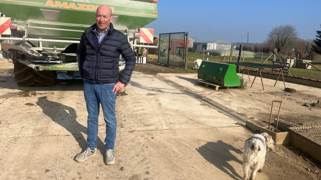 Christophe Grison, céréalier dans l’Oise à Mareuil-sur-Ourcq.