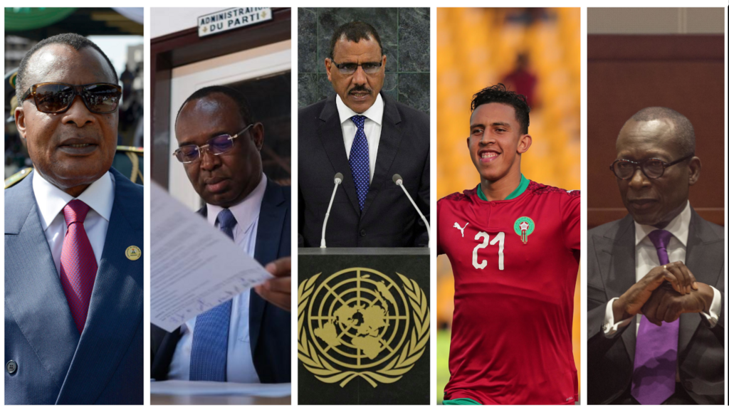 Denis Sassou-Nguesso, Anicet-Georges Dologuélé, Mohamed Bazoum, Sofiane Rahimi, Patrice Talon