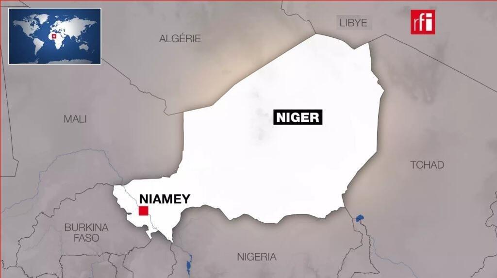 RFI archive Carte pays Afrique - Niger et sa capitale Niamey