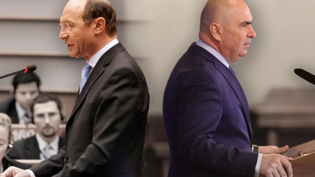 Traian Băsescu, în 2007 și Ilie Bolojan.
