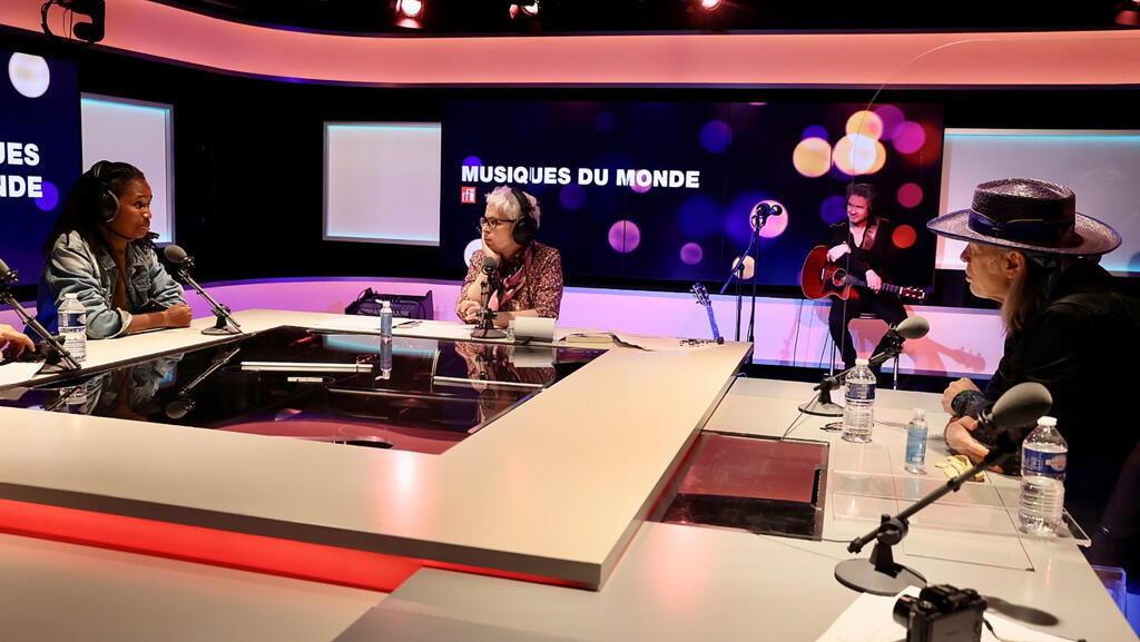 Natalia M King, Elliott Murphy et Laurence Aloir à RFI.