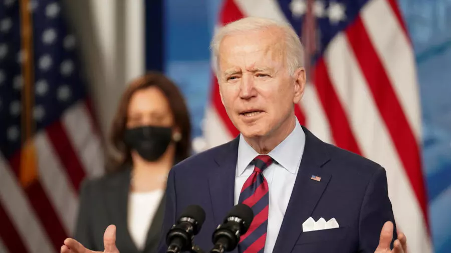 Tổng thống Mỹ Joe Biden phát biểu tại Nhà Trắng, Washington, ngày 07/04/2021.