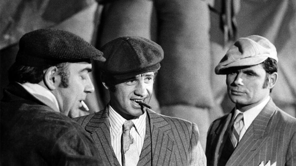 Une scène du film «Borsalino», avec Jean-Paul Belmondo (au centre), 1970, Paris.