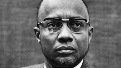 Amilcar Cabral, le fondateur du Parti africain pour l'indépendance de la Guinée et du Cap-Vert (PAIGC), le 22 octobre 1971. Amilcar Cabral a été assassiné le 20 janvier 1973.