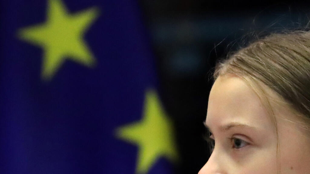 L'activiste climatique suédoise Greta Thunberg s'adresse au Comité environnemental du Parlement européen à Bruxelles, le 4 mars 2020.