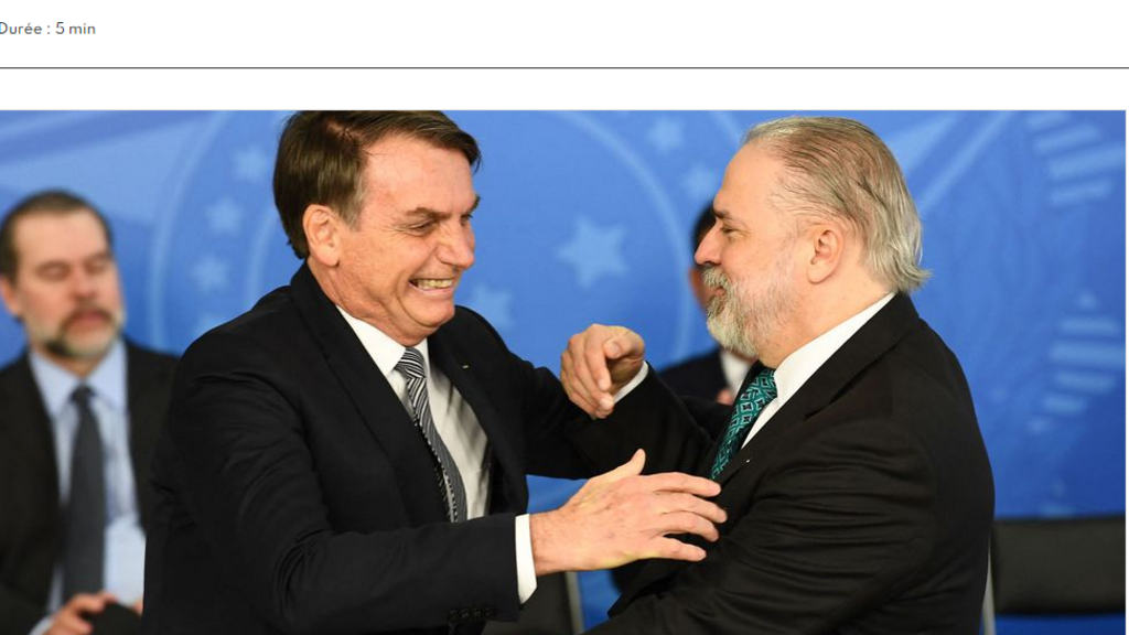 Reportagem sobre Augusto Aras, o homem que protege Jair Bolsonaro das acusações da CPI da Covid-19, publicada no site da revista francesa L'Express.