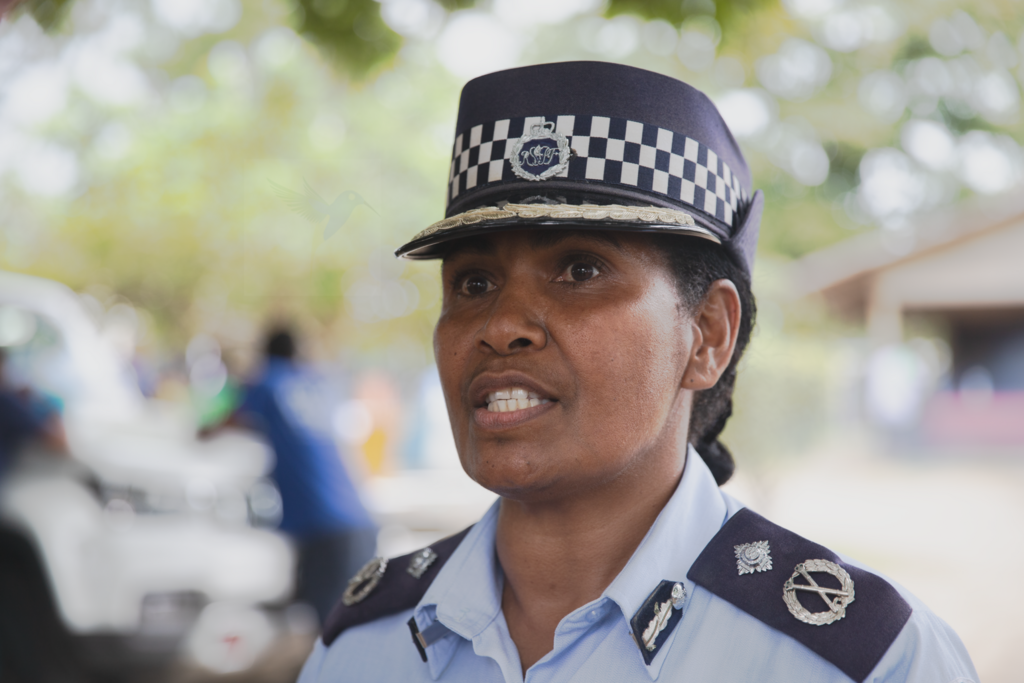 Evelyn Thugea, commissaire-adjoint de la police des Salomon.