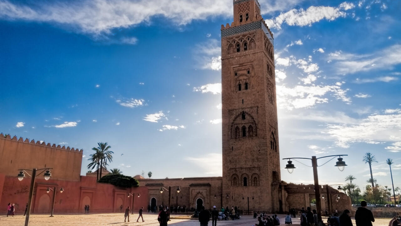Maroc à Marrakech, le minaret de la Koutoubia plus fragile que jamais