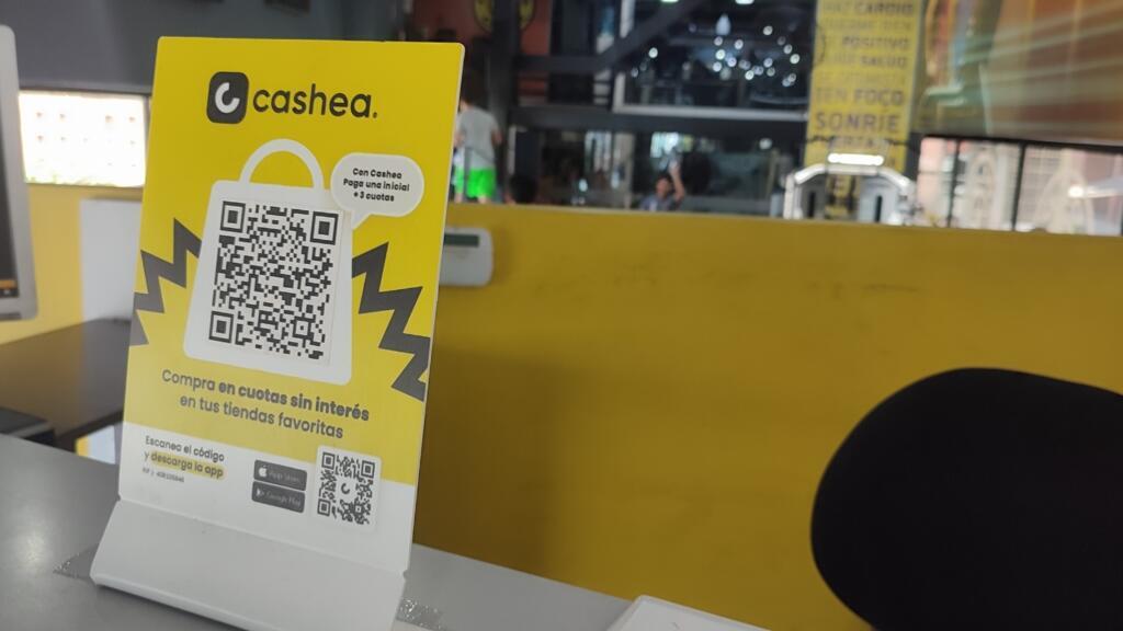 Informação sobre Cashea em estabelecimento comercial de Caracas