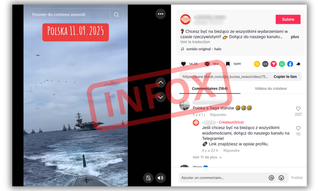Le compte TikTok à l'origine de cette infox est habitué à désinformer.