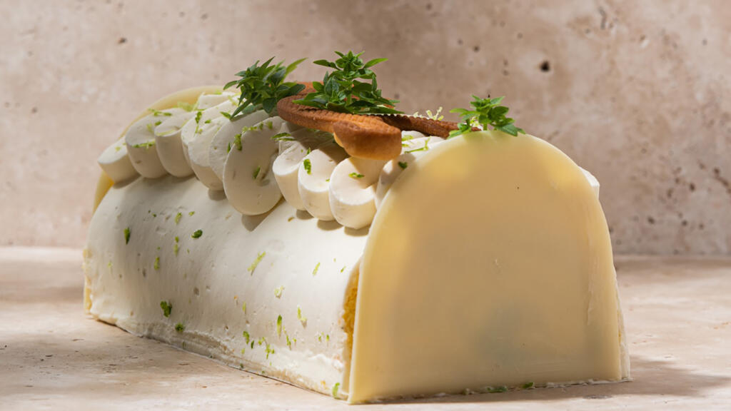 Bûche citron Jeffrey Cagnes.