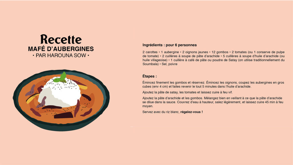 Recette Mafé aux Aubergines, par Harouna Sow.