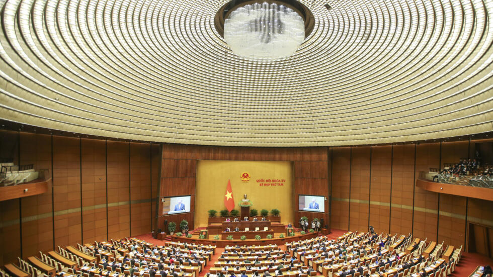 Phiên họp Quốc Hội ở Hà Nội, Việt Nam, ngày 21/10/2024.