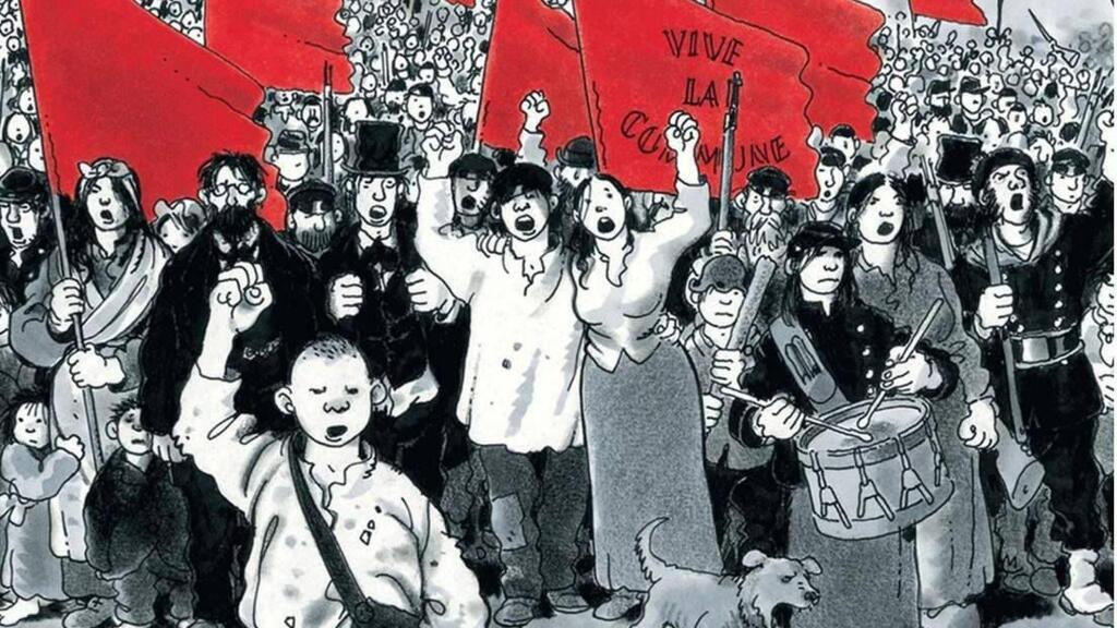 Illustration from the graphic novel "Le Cri du Peuple" by Jacques Tardi adapted from a novel set during the Paris Commune of 1871 by Jean Vautrin