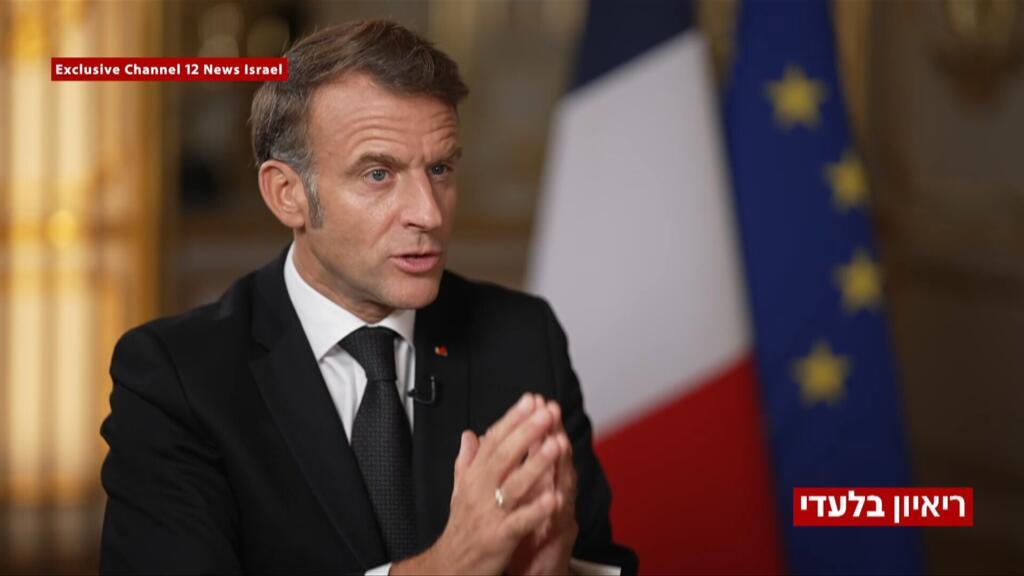 Sur la télévision israélienne, Emmanuel Macron critique durement le gouvernement israélien