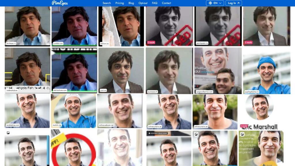 Le visage de l'homme de la vidéo a été reproduit des dizaines de fois par le passé.