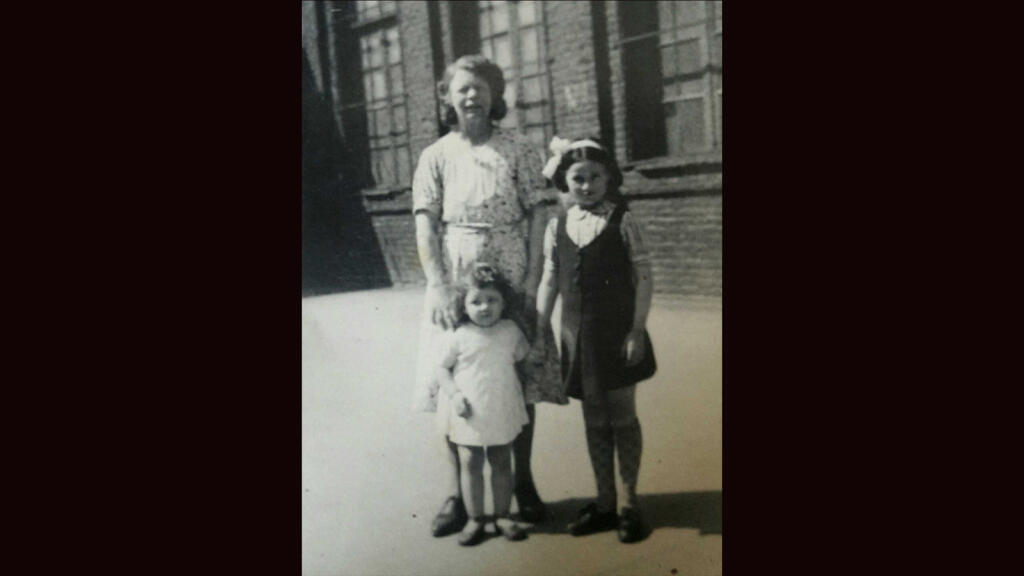 Mme Fies, Henriette (droite) et Arlette. Madame Fiès et son mari ont caché Henriette Lerner (noeud dans les cheveux) suite à son sauvetage du 11 septembre 1942.