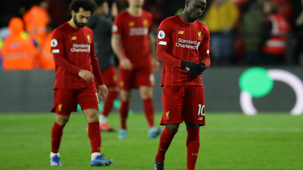 Les Reds, Mané et Salah, battus pour la première fois de la saison en championnat sur la pelouse de Watford, le 29 février 2020.