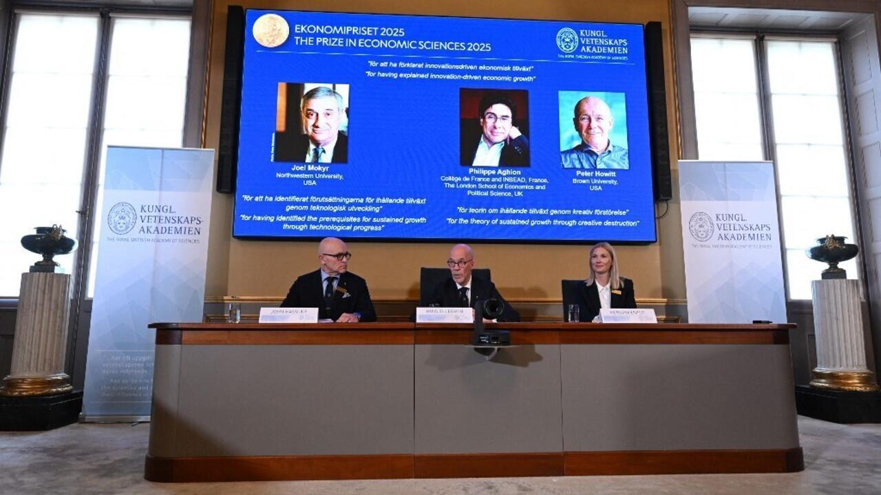 Le prix Nobel d'économie décerné à Joel Mokyr, Philippe Aghion et Peter Howitt
