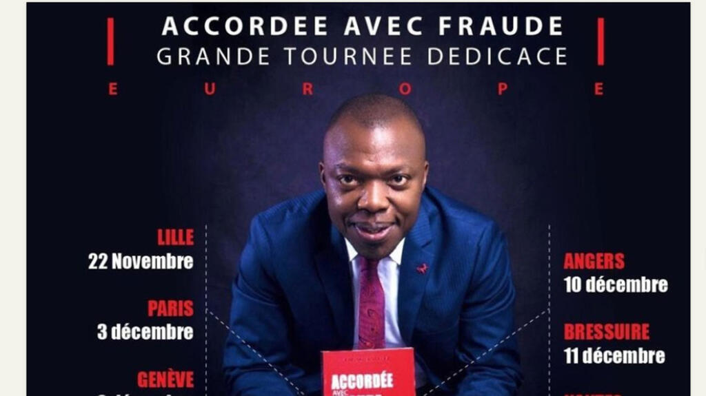 Jean-Bruno Tagne, auteur du livre «Accordée avec fraude» (capture d'écran).