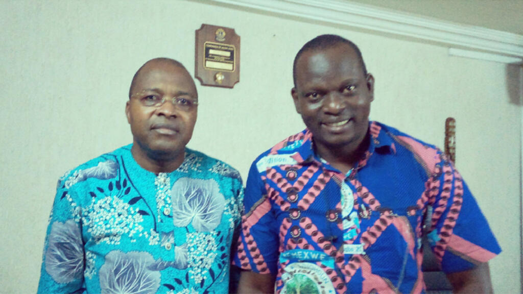 Antoine Bonou, coordonnateur général de Wémèxwé et Moucharaf Sadikou, président du Club RFI  Cotonou. (Image d'illustration)