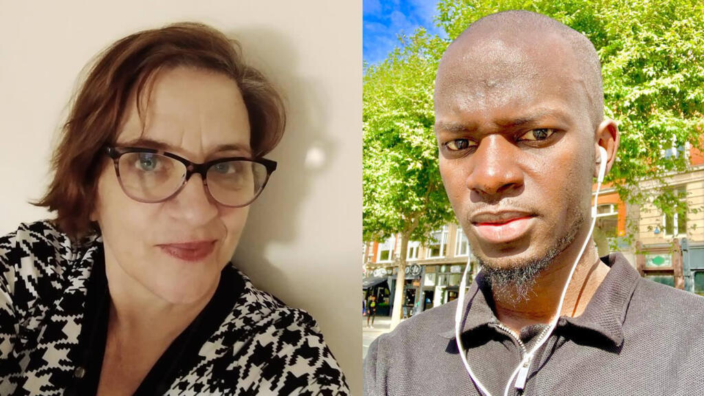 Roos Demol, vice-présidente du Club RFI Irlande et Didier  Ngaboyeka, président Club RFI Irlande.