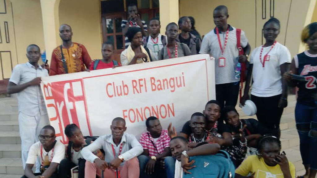 Les membres du Club RFI Bangui Fononon.