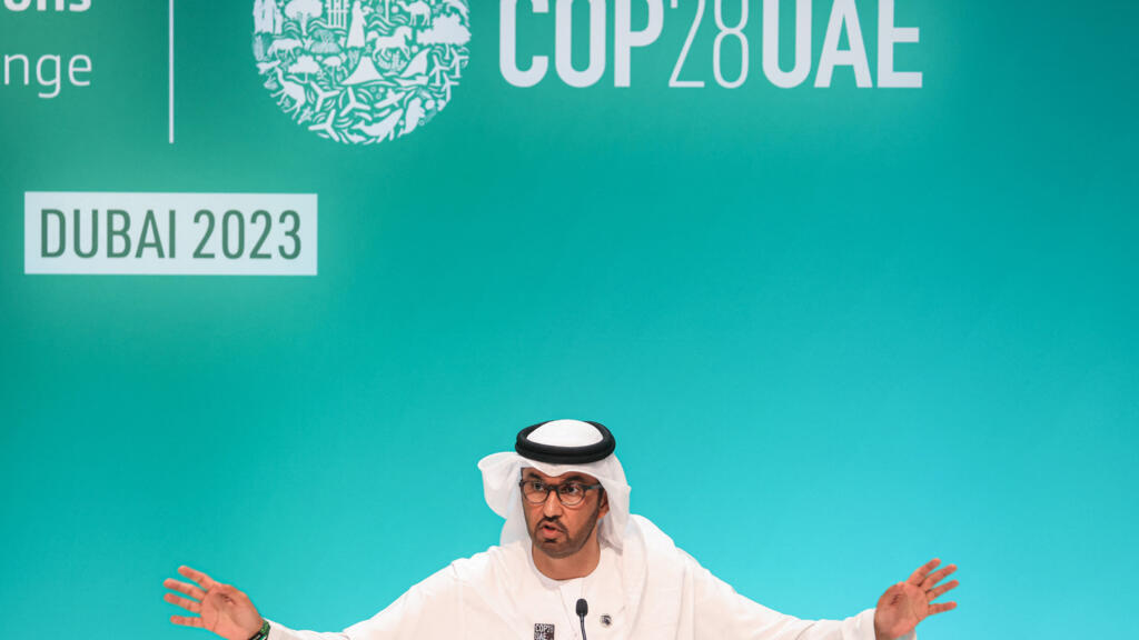 Sultan Ahmed al-Jaber, président de la COP 28, Dubaï, le 4 décembre 2023.