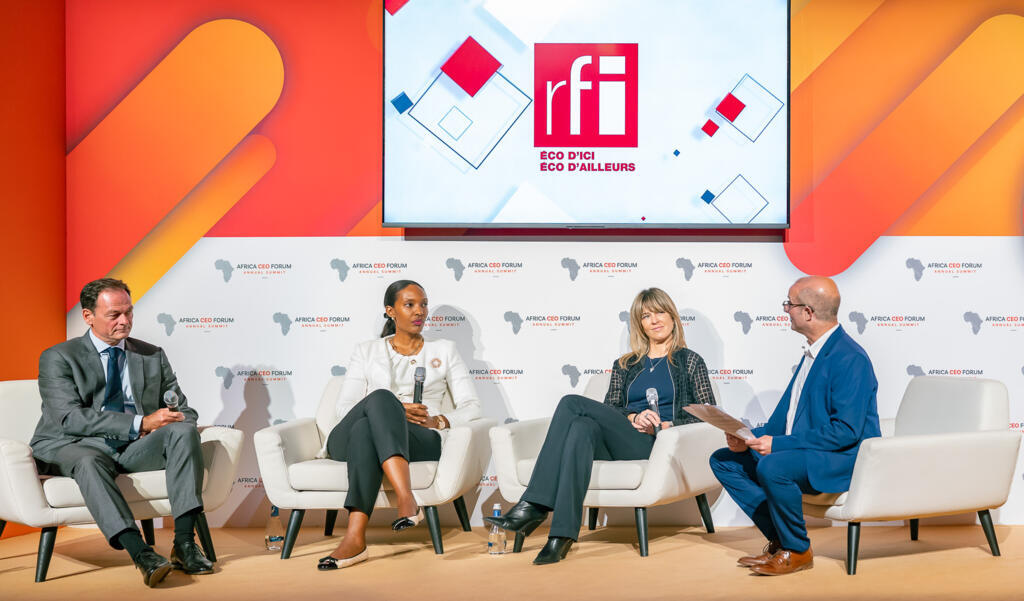 Michaella Rugwizangoga, Lisa Ivers et Olivier Granet invités d'Eco d'ici Eco d'ailleurs à l'Africa CEO Forum 2024 à Kigali (Rwanda)