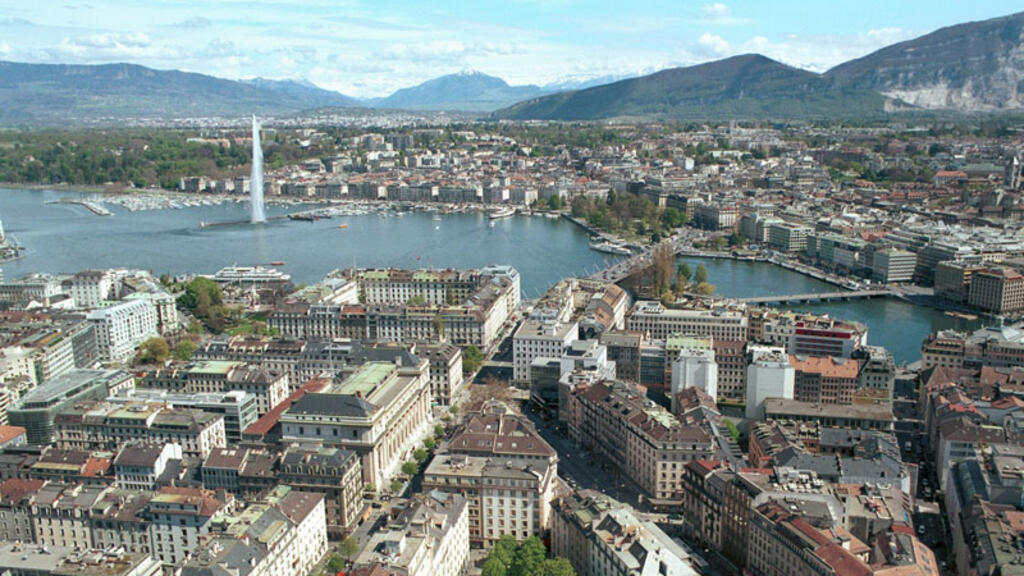 Vue générale de la ville de Genève en Suisse. 