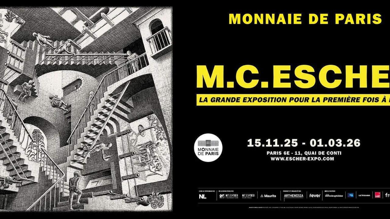 Reportage culture – Rétrospective Escher à la Monnaie de Paris: quand les mathématiques se font art