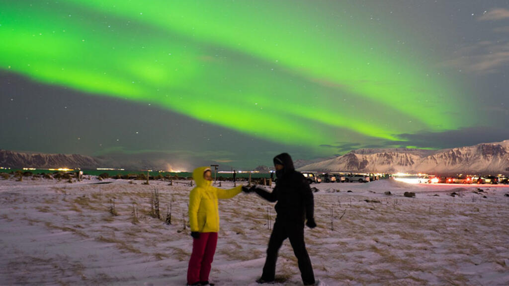 Islande. Anne-Cécile Bras et François Porcheron en quête des aurores boréales.