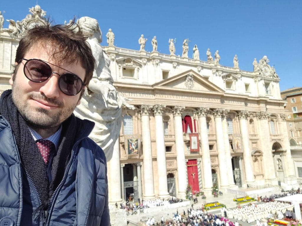 O jornalista Filipe Domingues, especialista em Vaticano, radicado em Roma.