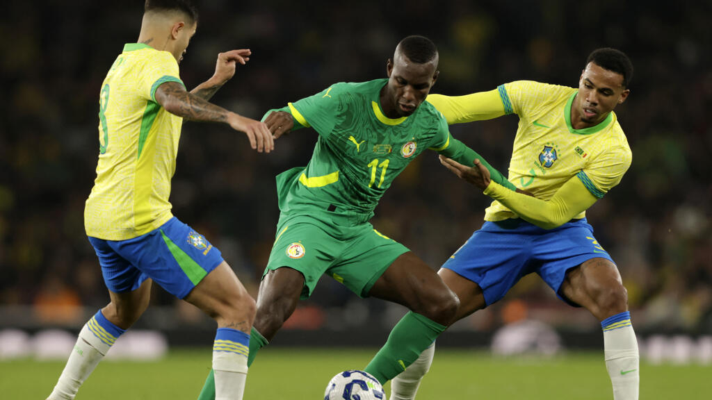 Football: le Sénégal s'incline logiquement face au Brésil en match amical