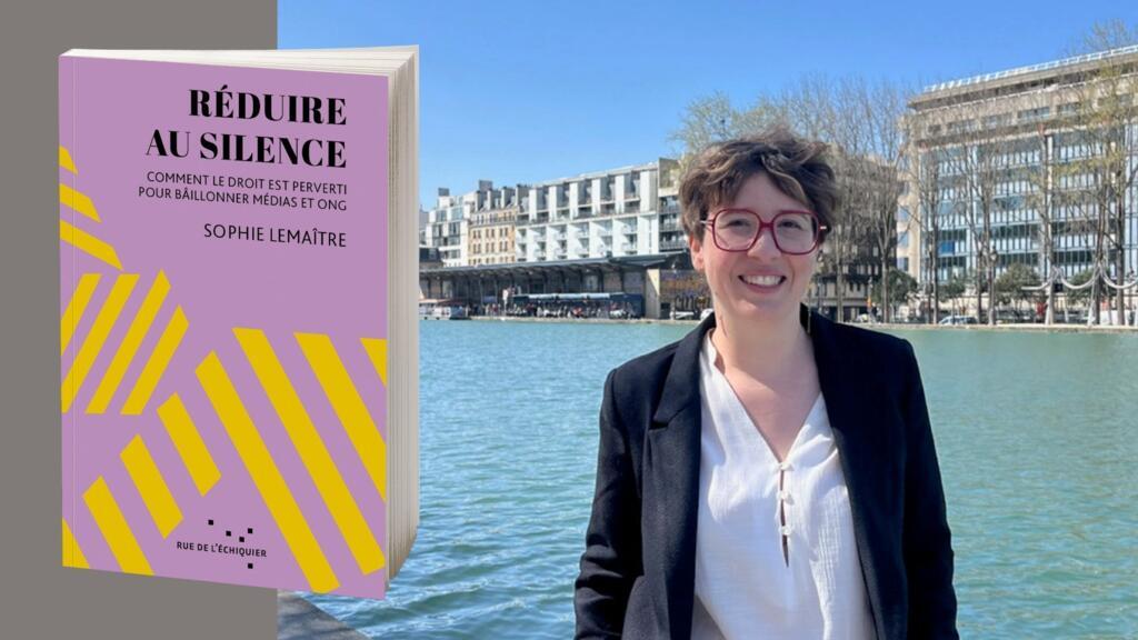 La juriste Sophie Lemaître et son livre intitulé Réduire au silence, paru aux éditions Rue de l'échiquier.