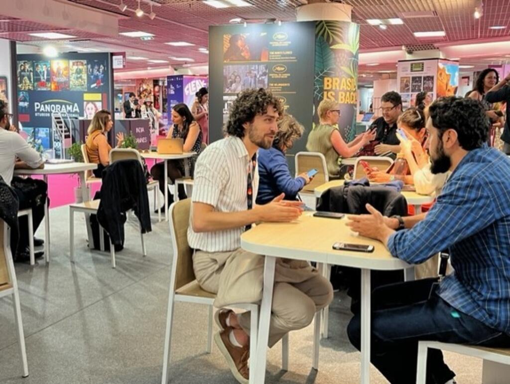 O Pavilhão do Brasil no Mercado do Filme do Festival de Cannes 2023.