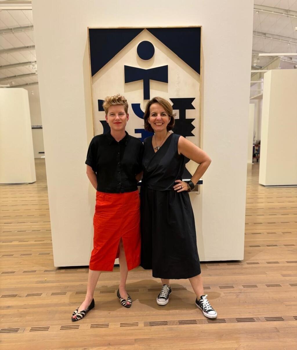 As curadoras da exposição Brasil, Brasil, Fabienne Eggelhoefer e Roberta Saraiva Coutinho.