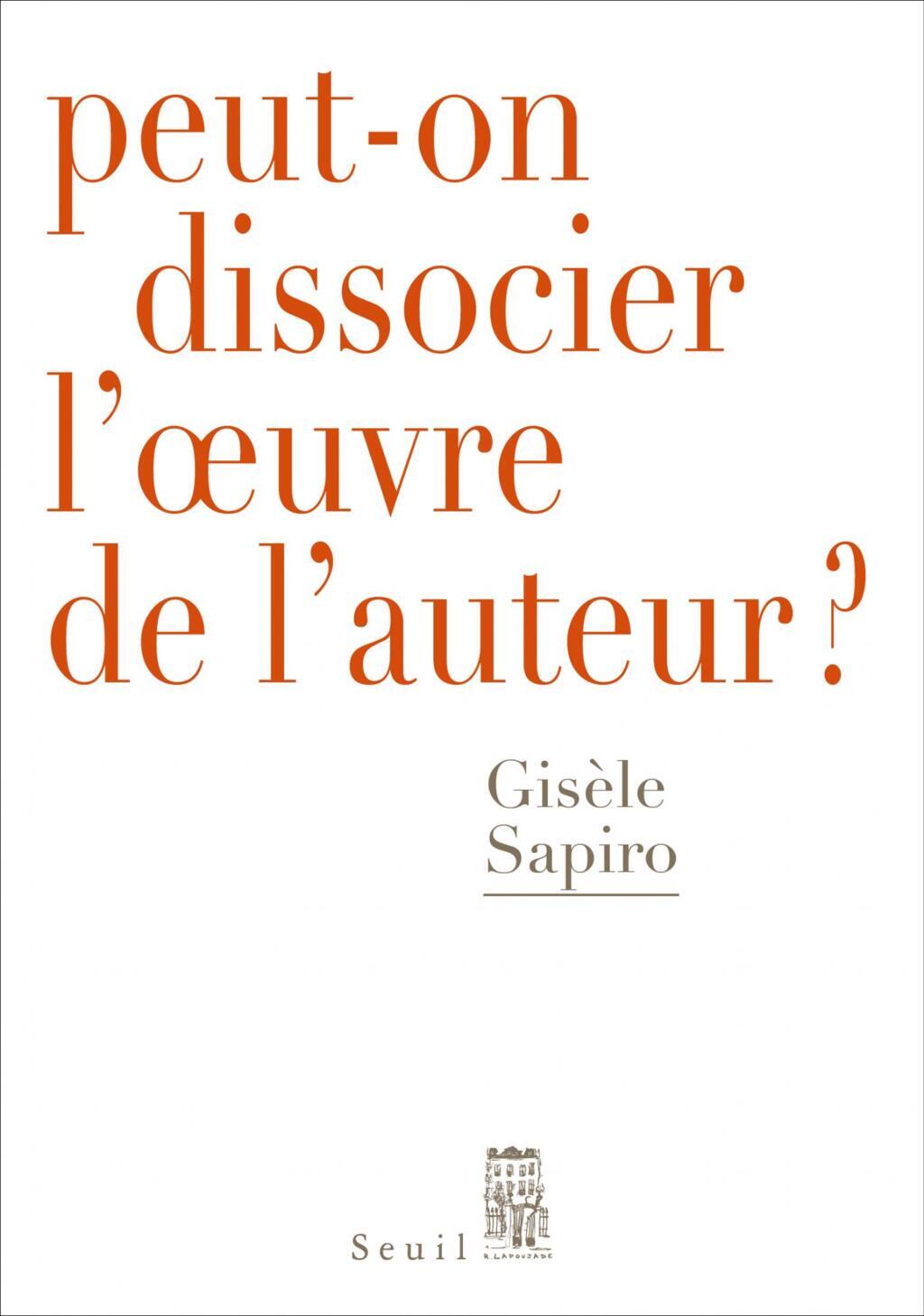 Couverture de l'essai de Gisèle Sapiro