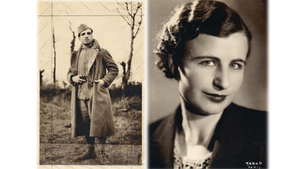 Missak Manoukian dans l'armée française & Photographie de Mélinée Assadourian prise dans les années 1930 par le photographe arménien Hrand.
