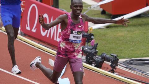Daniel Mateiko kwenye riadha za Diamond League jijini Eugene