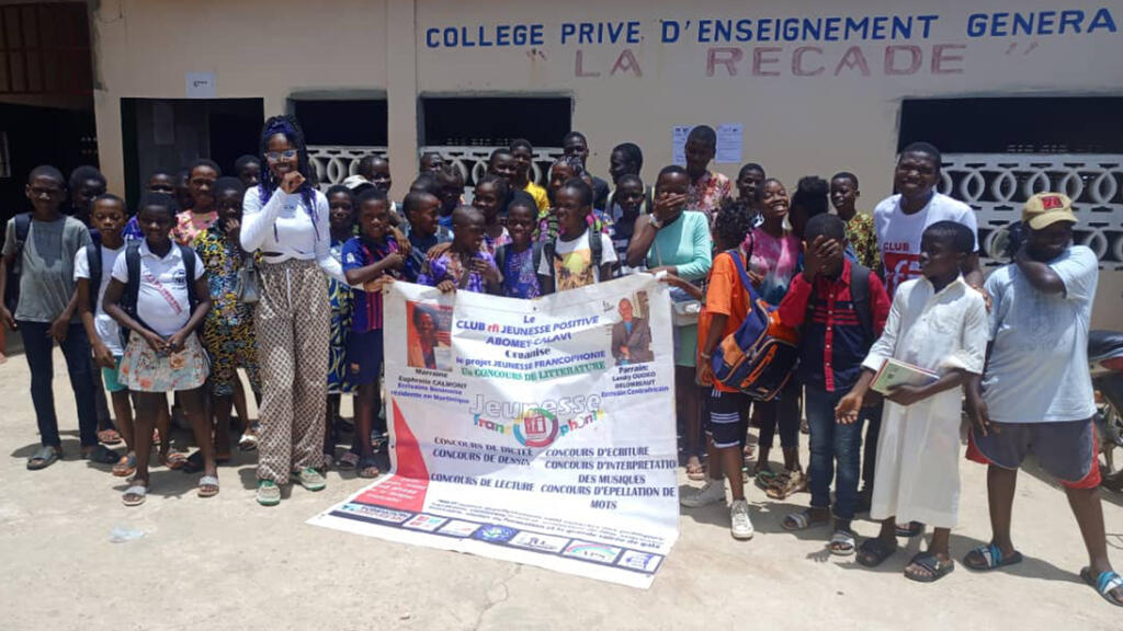 Les élèves de l’école La Recade participant au concours.