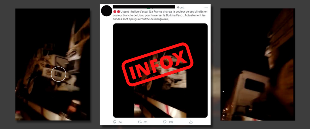 Non, cette vidéo ne montre pas des blindés français repeints aux couleurs de l'Onu.