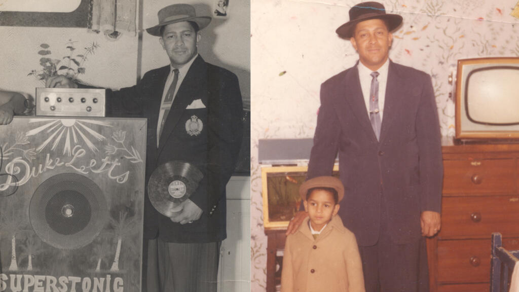 Duke Letts sound system & Don Letts et Duke Letts en 1964.