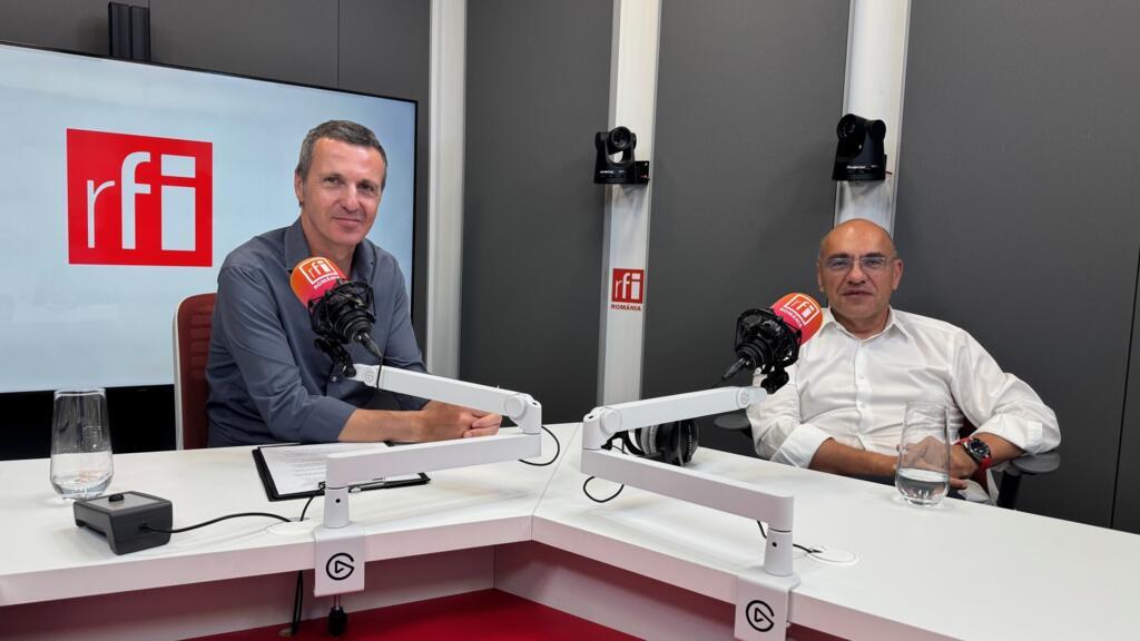 Bogdan Simion (dreapta) și Laurent Couderc