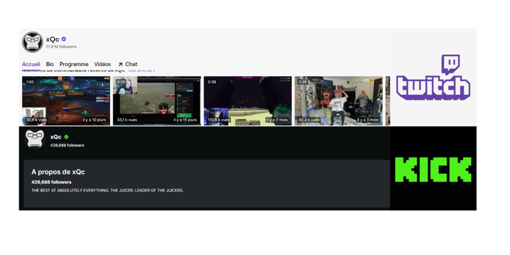 Kick espère voir la communauté Twitch de xQc arriver rapidement sur sa plateforme.