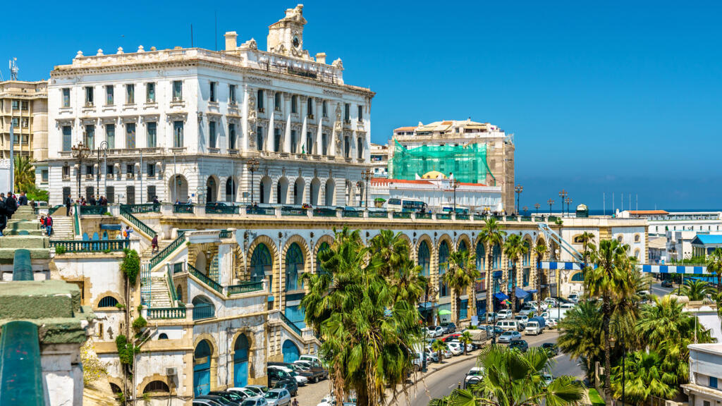 La Chambre de commerce, un bâtiment historique à Alger, Algérie.