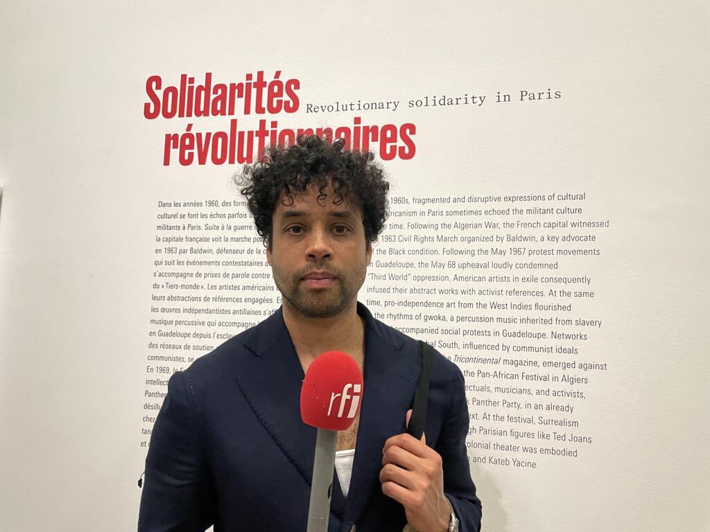 British photographer Johny Pitts, author of 'Afropeans', at the opening of 'Paris Noir'.