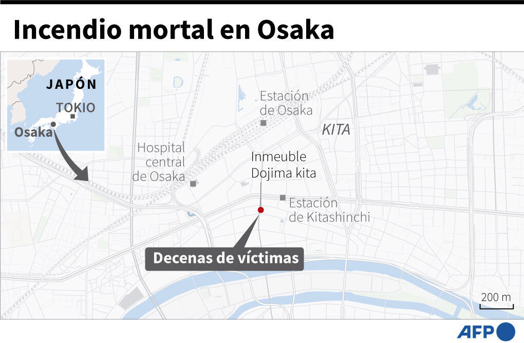 Un incendio en un edificio en Japón deja al menos 24 muertos 2 Incendio mortal en Osaka