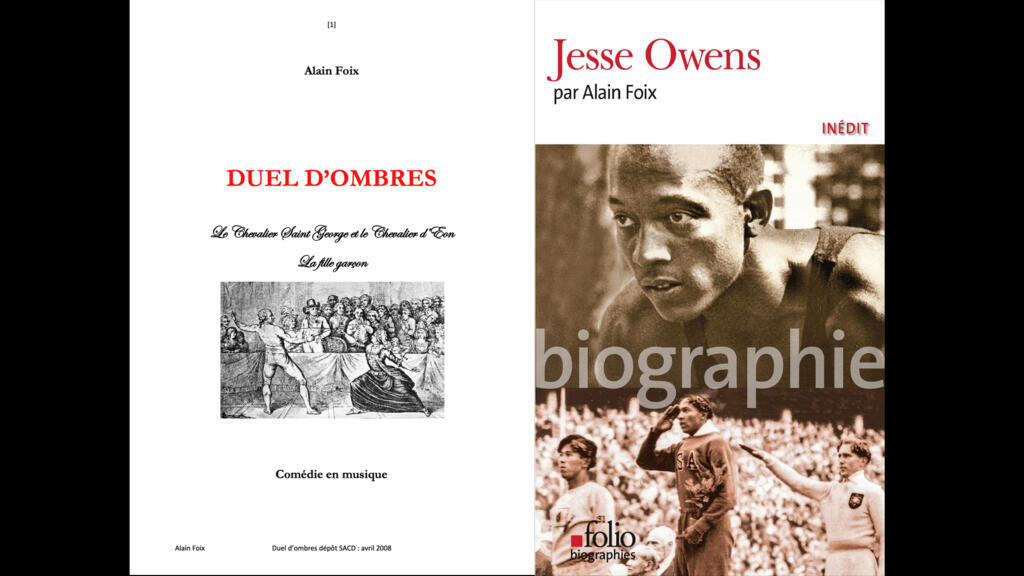 «Duel d'ombres, le chevalier Saint-George et le chevalier d'Eon, la fille garçon» & «Jesse Owens».