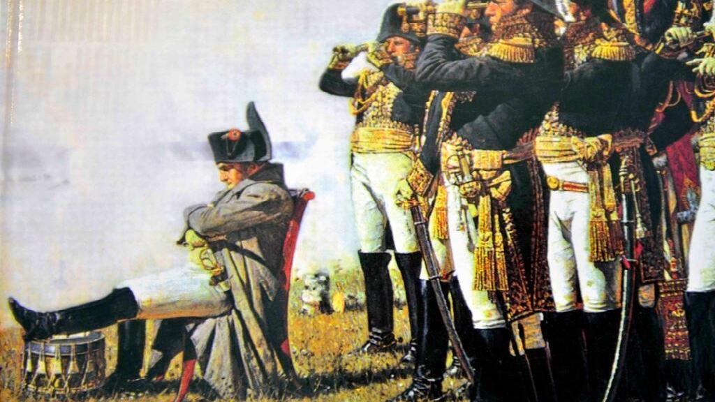 Napoleon Bonaparte at the Battle of Waterloo, 1815